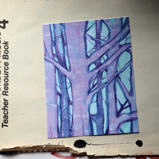 Postal Árboles fríos de invierno (Subido por el creador)