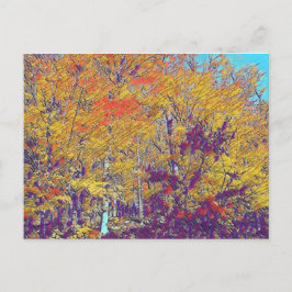 Postal Árboles impresionistas modernos