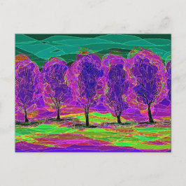 Postal Árboles morados por Mark Edward Westerfield