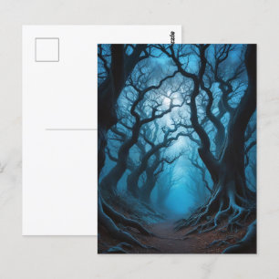 Postal Árboles narguiles de la selva silvestre