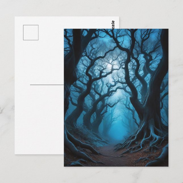 Postal Árboles narguiles de la selva silvestre (Anverso / Reverso)