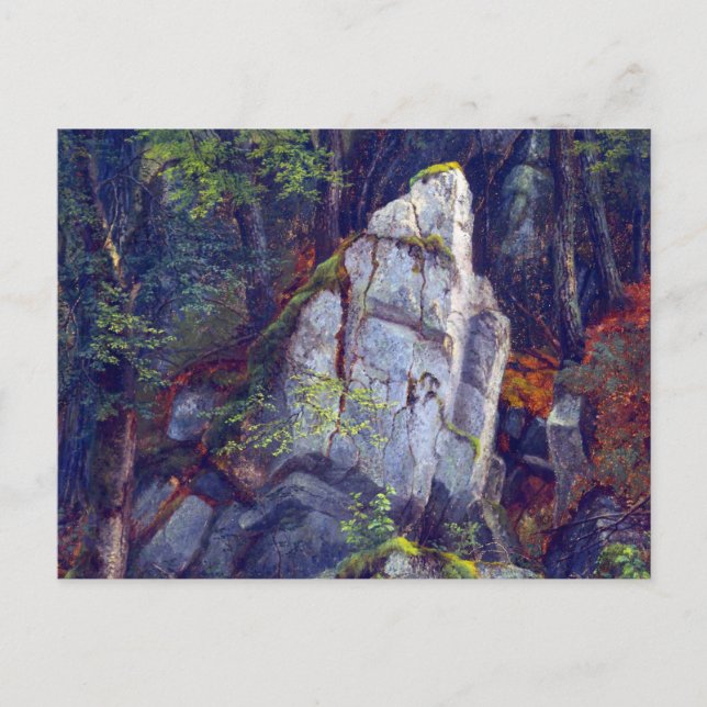 Postal Árboles por Asher Brown Durand (Anverso)