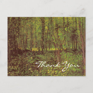 Postal Árboles y subcrecimiento de Van Gogh