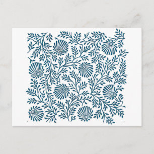 Postal arbusto azul