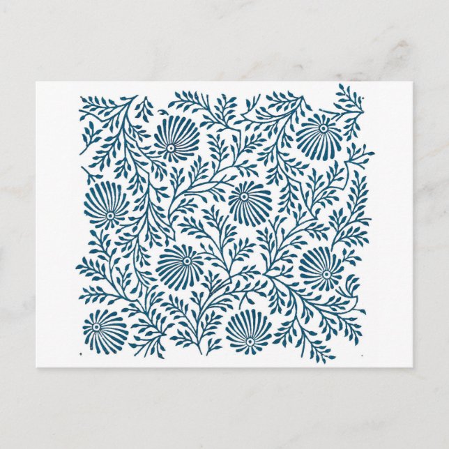 Postal arbusto azul (Anverso)