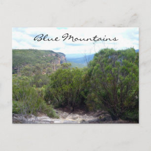 Postal arbustos de las montañas azules