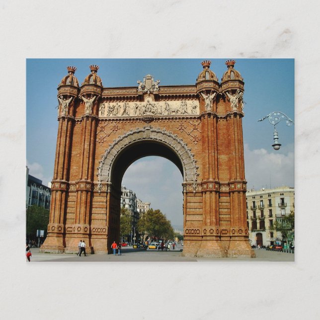 Postal Arc De Triomf, Barcelona (Anverso)