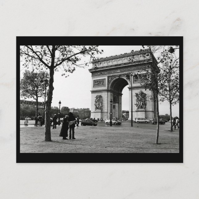Postal Arc de Triomphe de l'Étoile, París, Francia (Anverso)