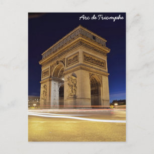 Postal Arc de Triomphe, París, Francia
