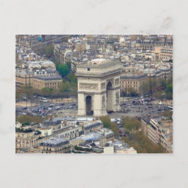 Postal Arc de Triomphe París Francia