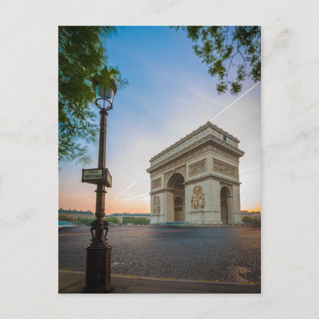 Postal Arc de Triomphe | París, Francia (Anverso)