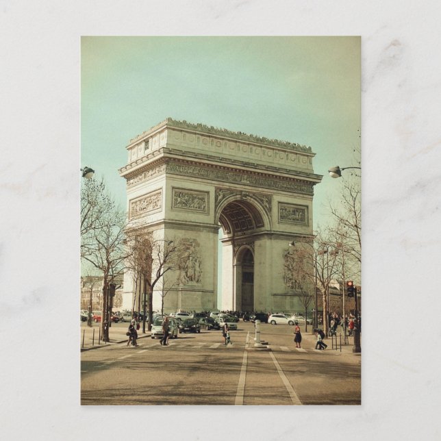 Postal Arc de Trionphe (Paris-France) (Anverso)