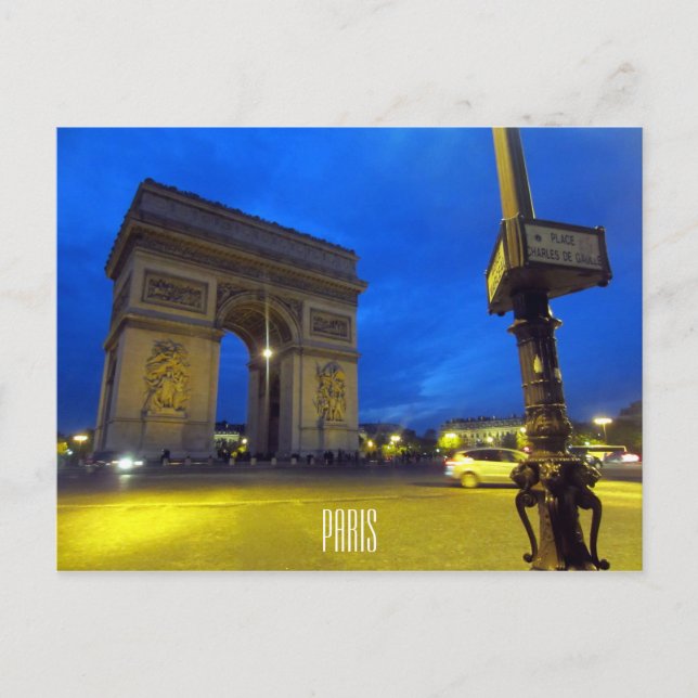 Postal arc night triomphe (Anverso)