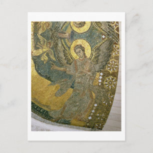 Postal Arca del Pacto apoyada por Cherubim,