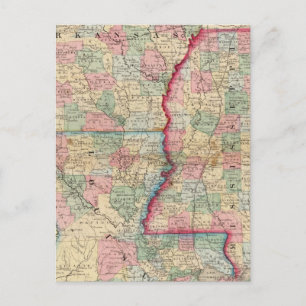 Postal Arca, Srta., mapa del La de Mitchell