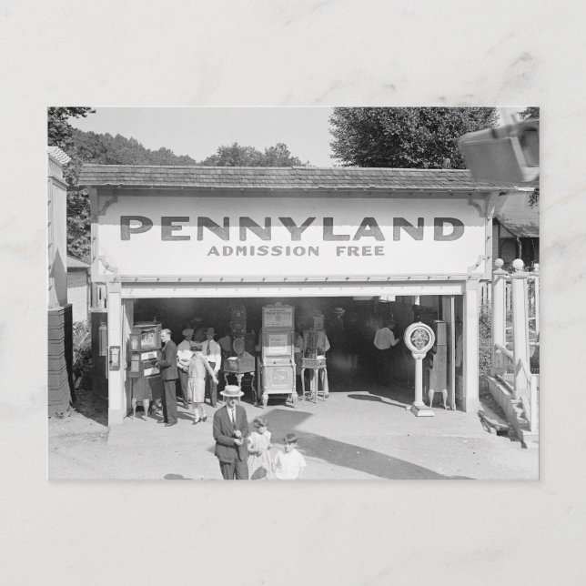 Postal Arcade Pennyland, 1928 (Anverso)