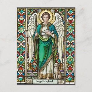 Postal Arcángel Rafael - Ángel Rafael