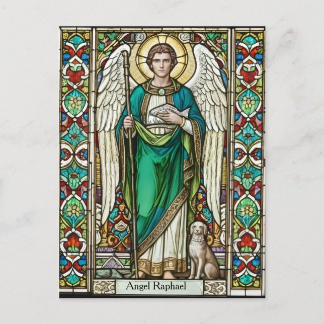Postal Arcángel Rafael - Ángel Rafael (Anverso)