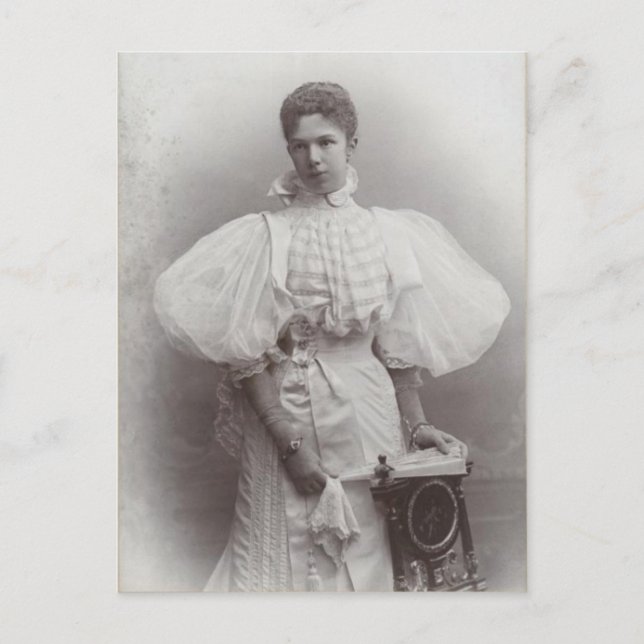 Postal Arch Duchess Marie-Valerie, hija Sisi con ventilad (Anverso)