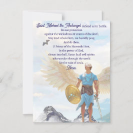 Postal Archangel Michael Protection Courage Angel Prayer