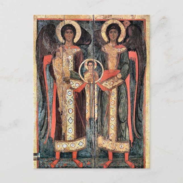 Postal Archangels Michael y Gabriel Ortodoxo Christian (Anverso)