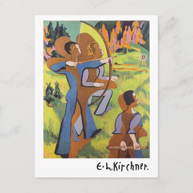 Postal Archers (1935-1937) por Ernst Ludwig Kirchner (Anverso)