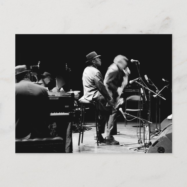 Postal Archie Shepp Denis Colin 5 Banlieues Bleues 2010 (Anverso)