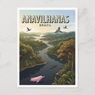 Postal Archipiélago de Anavilhanas Novo Airão Brasil