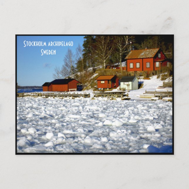 Postal Archipiélago de Estocolmo - Suecia (Anverso)