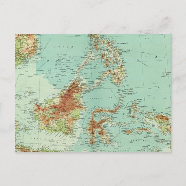 Postal Archipiélago malayo 2 (Anverso)