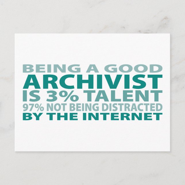 Postal Archivista 3% Talento (Anverso)