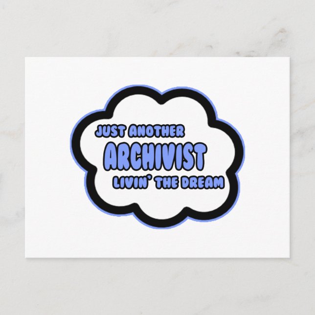 Postal Archivista... Viviendo el sueño (Anverso)