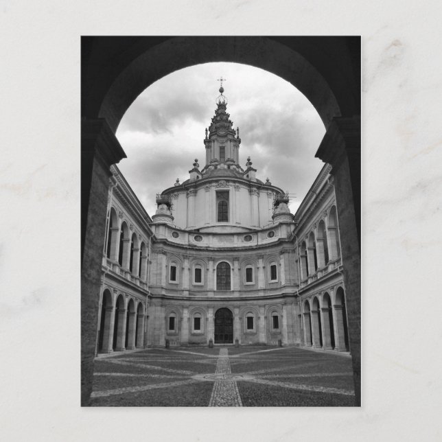 Postal Archivos estatales, Roma, Italia (Anverso)