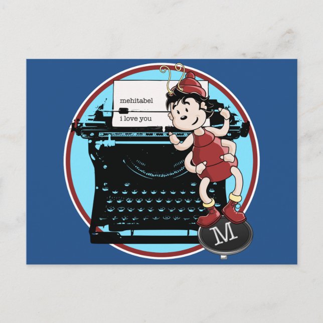 Postal Archy ama a Mehitabel (Anverso)