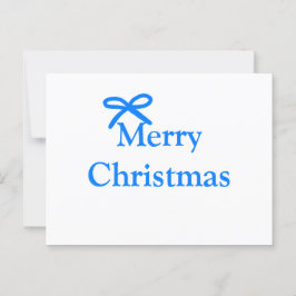 Postal Arco azul alegre Navidad regalos familiares simple