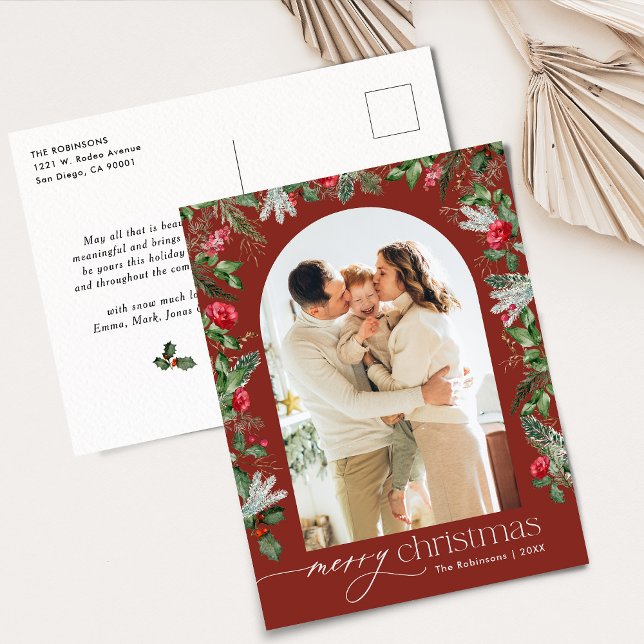 Postal Arco botánico de Borgoña 1 festividad de Navidades (Subido por el creador)