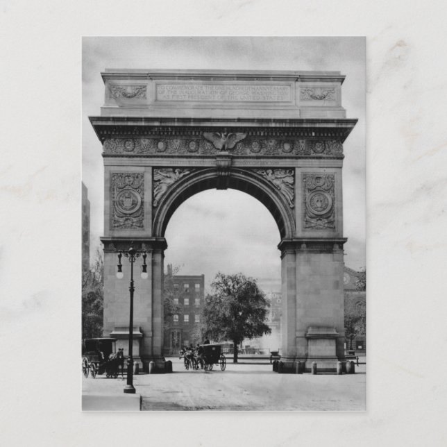 Postal Arco cuadrado de Washington (Anverso)