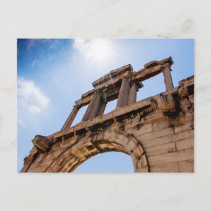 Postal Arco de Adriano, Atenas, Grecia