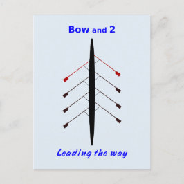 Postal Arco de arado dos liderando el camino