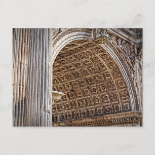 Postal Arco de Foro Romano de la Postcarta Septimius Seve