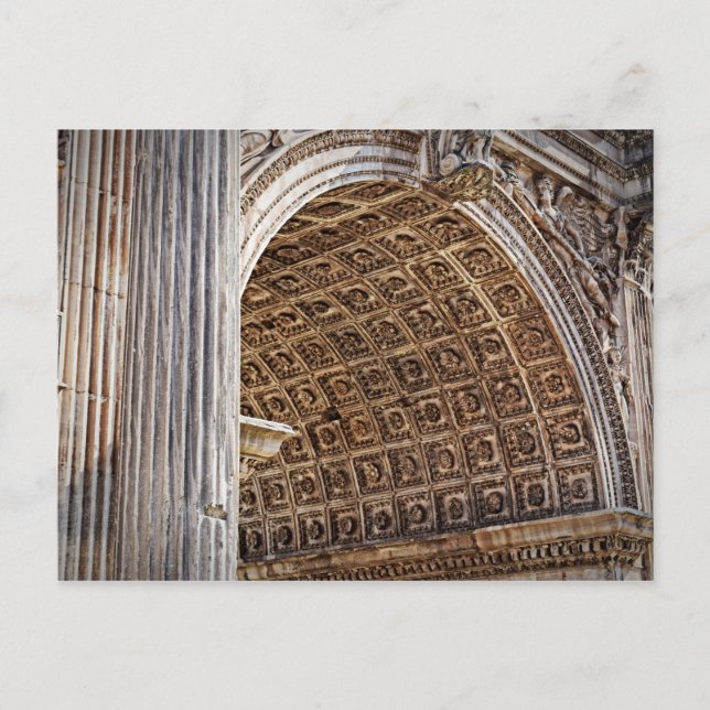 Postal Arco de Foro Romano de la Postcarta Septimius Seve (Anverso)