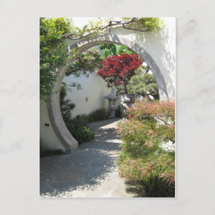 Postal Arco de la Casa Bonsai en el Arboreto Nacional de 