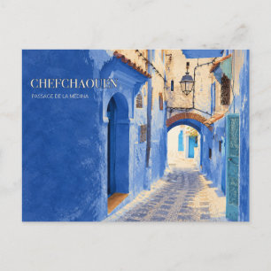 Postal Arco de la Medina de Chefchaouen   Arte de Viaje V