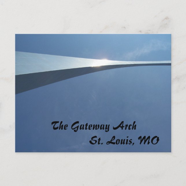 Postal Arco de la Puerta de Entrada en St. Louis, MO (Anverso)