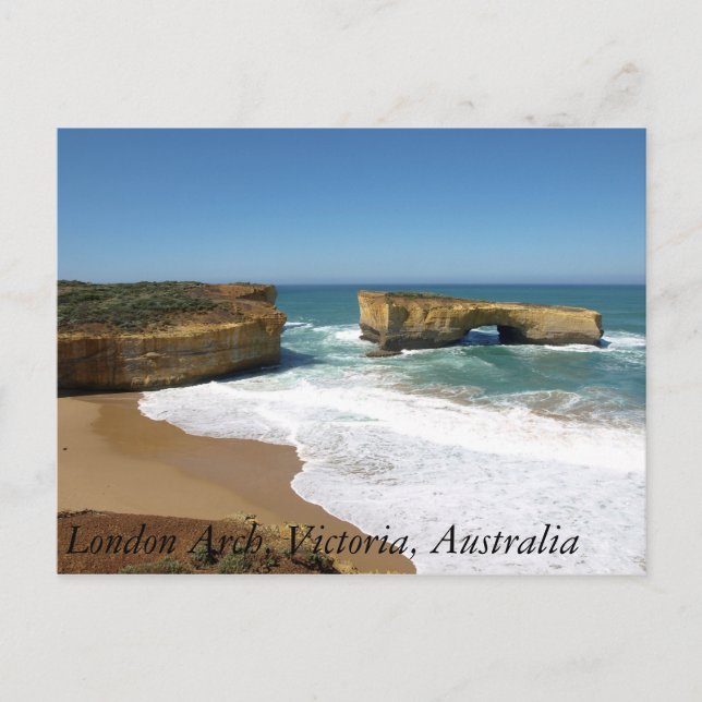 Postal Arco de Londres, Victoria, Australia (Anverso)