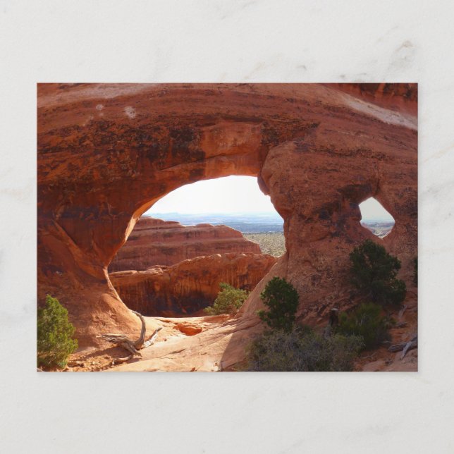 Postal Arco de partición I en el Parque Nacional Arches (Anverso)