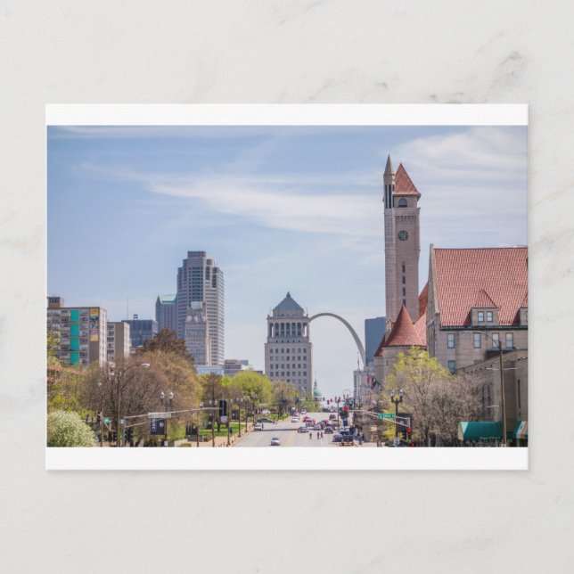 Postal Arco de San Luis Missouri (Anverso)