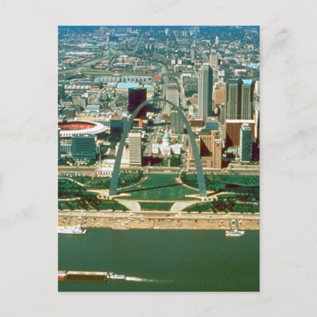 Postal Arco de St. Louis y Skyline (Anverso)