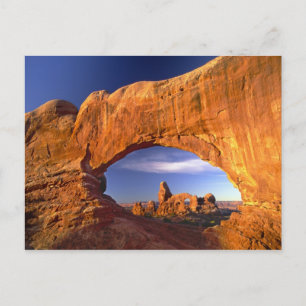 Postal Arco de torreta, Parque Nacional Arches, Utah, Est