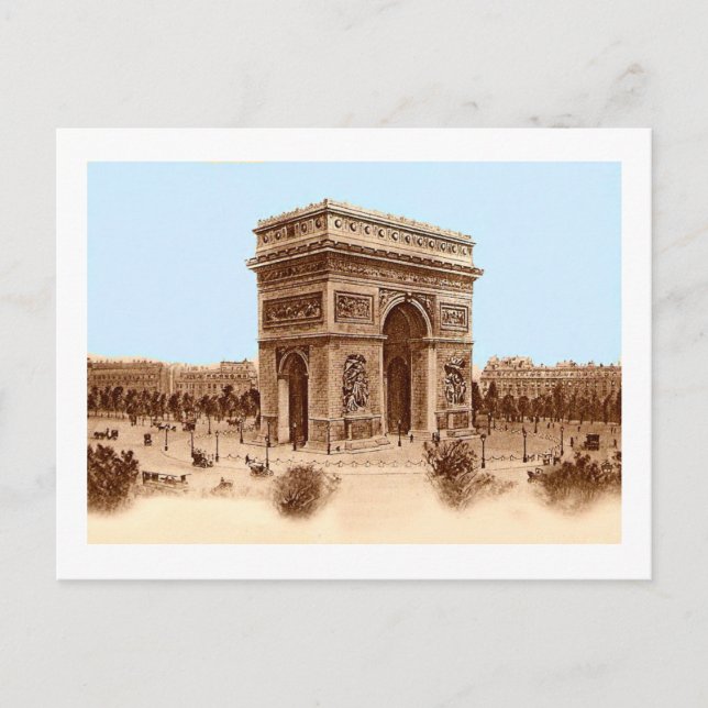 Postal Arco de Triomphe Notecards (Anverso)